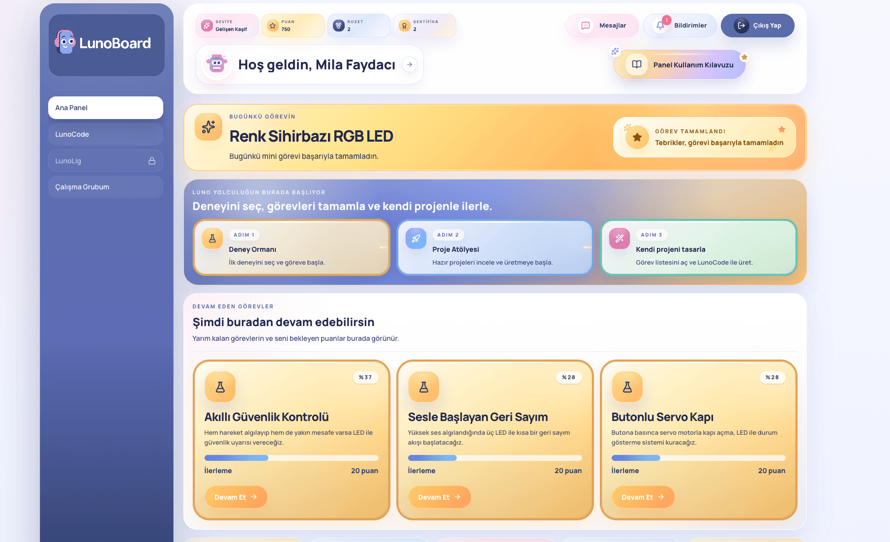 Sınıflar için hazır STEM deneyimi