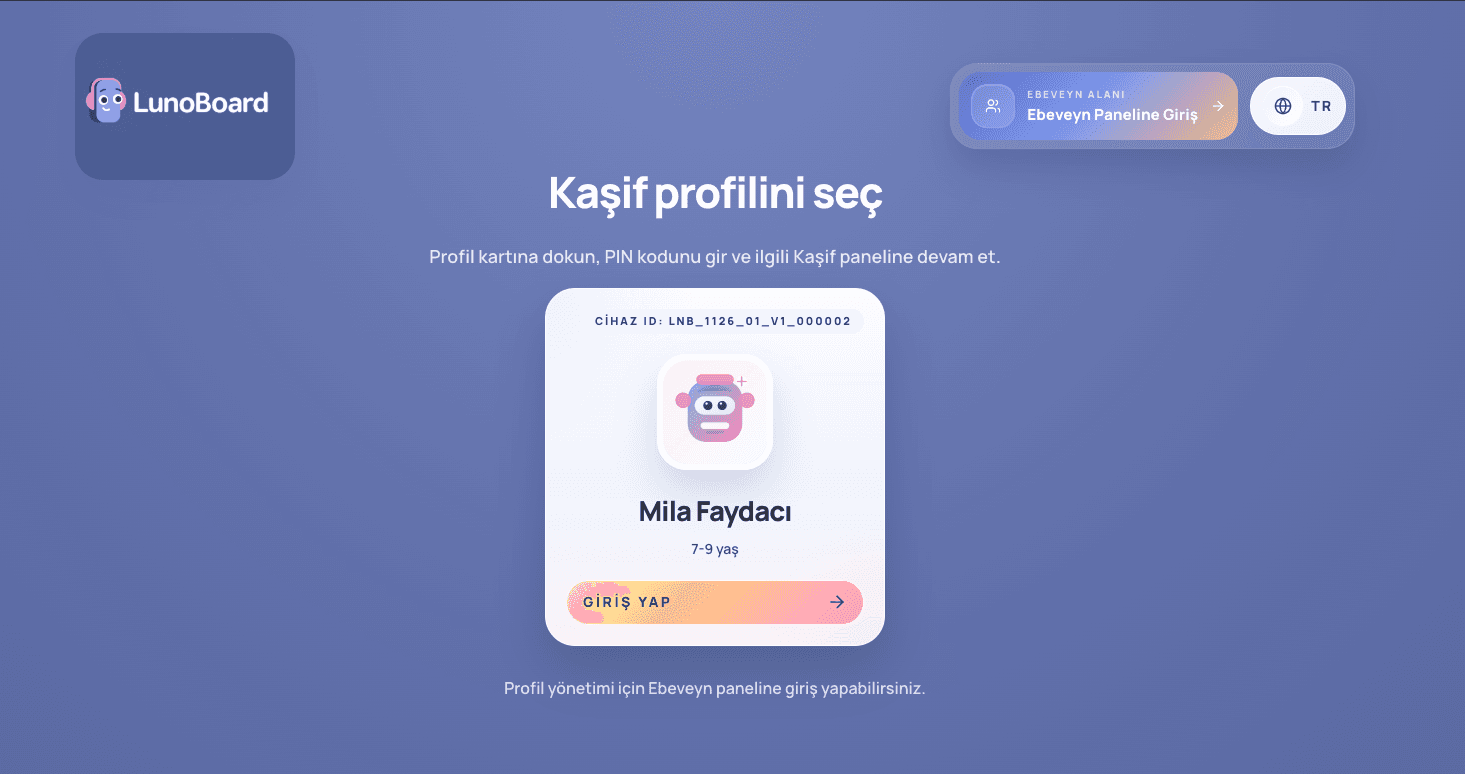 Profilini seç