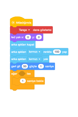 LunoCode blok kodlama ekranı